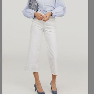 H&M denim high waist culottes